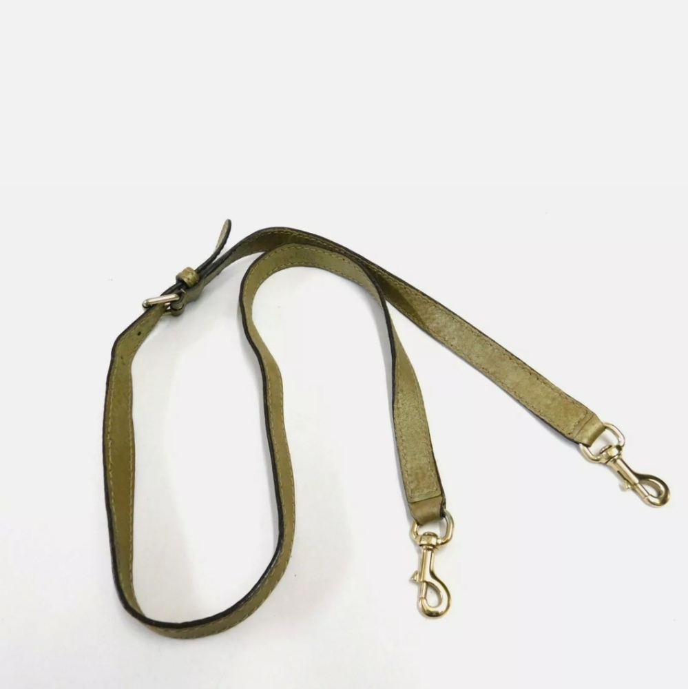 Gucci brown leather shoulder strap